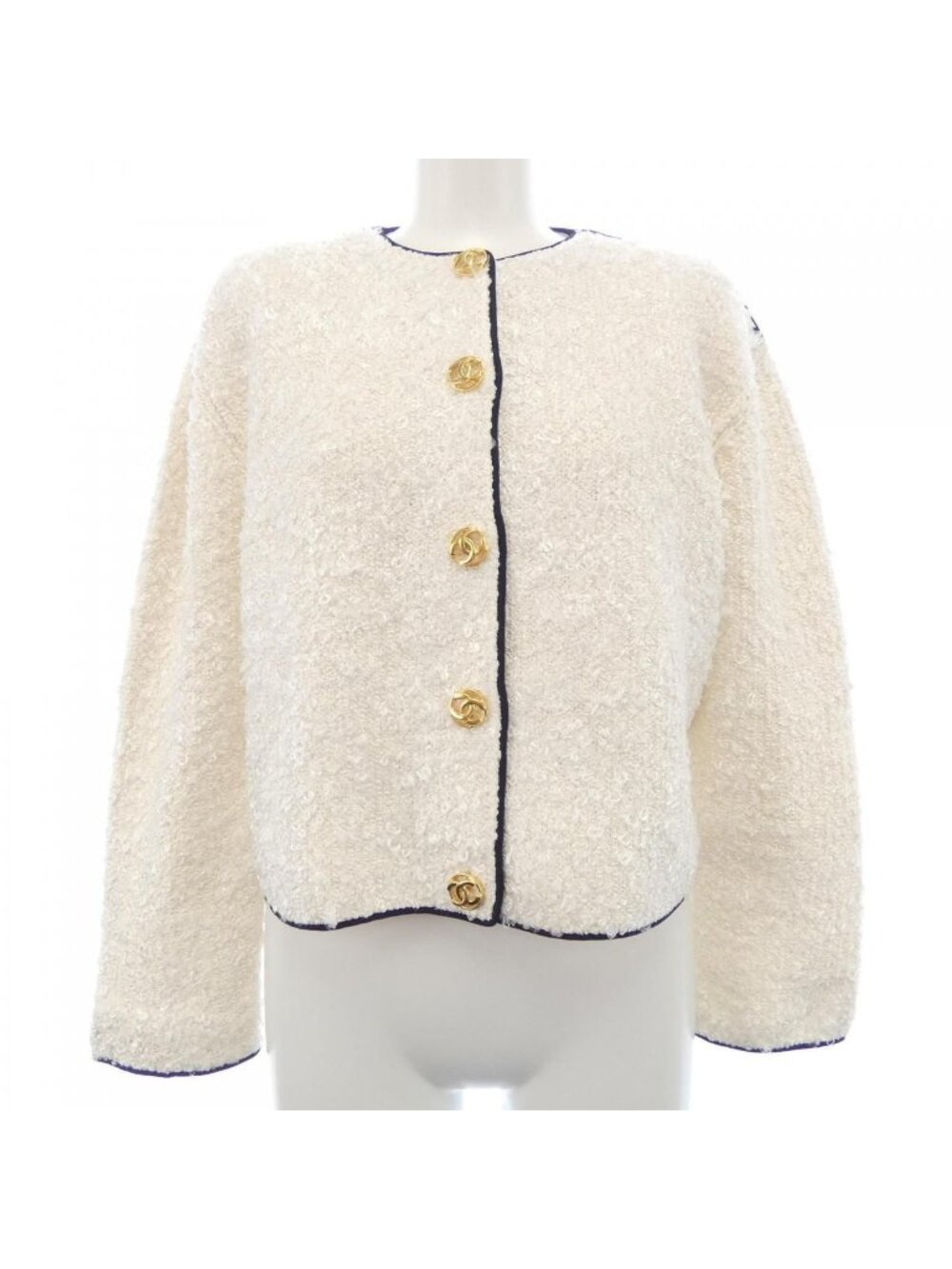Chanel Collarless Jacket Beige
